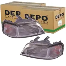 Neue Kollektion 2x DEPO H4 SCHEINWERFER CHROM passend für HONDA CIVIC LINKS+RECHTS
