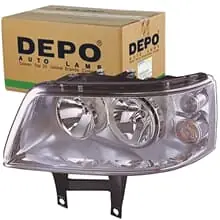 Echt DEPO H7/H1 SCHEINWERFER LINKS PASSEND FÜR VW TRANSPORTER 441-1175L-LD-EM