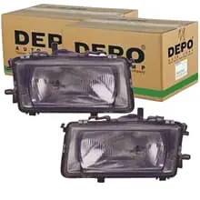 Top-Angebot 2x DEPO H4 SCHEINWERFER passend für AUDI 80 LINKS+RECHTS