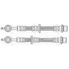 2X TRW BREMSSCHLÄUCHE VORNE RECHTS LINKS PASSEND FÜR TOYOTA YARIS LINKS+RECHTS Solange Der Vorrat Reicht