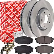 Billig FEBI BREMSSCHEIBEN Ø280mm + BELÄGE VORNE passend für KIA SOUL 2 HYUNDAI ix20 JC