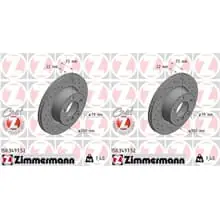 2x ZIMMERMANN SPORT BREMSSCHEIBEN 300mm GELOCHT VORNE passend für BMW 1 3 4 Neu