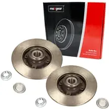 Zertifiziert 2X MAXGEAR BREMSSCHEBEIBEN 250mm VOLL HINTEN PASSEND FÜR CITROËN C3 C4 DS3 DS