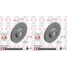 2x ZIMMERMANN SPORT BREMSSCHEIBEN 328mm GELOCHT VORNE passend für BMW X3 X4 Letzte Chance