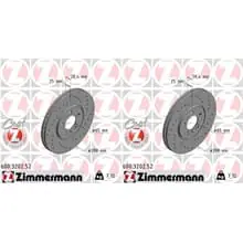 2x ZIMMERMANN SPORT BREMSSCHEIBEN 288mm GELOCHT VORNE passend für VW GOLF PASSAT Sonderangebot