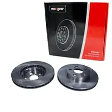 2X MAXGEAR BREMSSCHEBEIBEN 255mm INNENBELÜFTET VORNE PASSEND FÜR TOYOTA PRIUS Sichere Zahlung