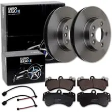 EuroBrake BREMSSCHEIBEN 330mm + BELÄGE VORNE passend für PORSCHE CAYENNE 9PA Top-Preis