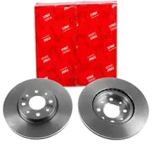 2X TRW BREMSSCHEIBEN 257mm BELÜFTET VORNE PASSEND FÜR ALFA ROMEO 145 146 155 Neue Ware