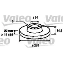 2X VALEO BREMSSCHEIBEN 289mm VOLL HINTEN PASSEND FÜR 187040 Markenware