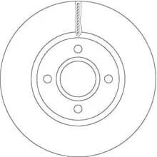 Sonderaktion 2X TRW BREMSSCHEIBEN 278mm BELÜFTET VORNE PASSEND FÜR FORD B-MAX FIESTA TOURNEO