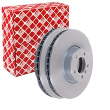 2X FEBI BREMSSCHEIBEN 348,0mm INNENBELÜFTET VORNE PASSEND FÜR BMW 5 6 Saisonangebot