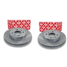2X FEBI BREMSSCHEIBEN 256,0mm INNENBELÜFTET VORNE PASSEND FÜR HYUNDAI ACCENT Neuheit