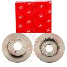 2X TRW BREMSSCHEIBEN 284mm VOLL HINTEN PASSEND FÜR HYUNDAI GRANDEUR IX35 SONATA Finale Aktion