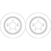 Top-Preis 2X TRW BREMSSCHEIBEN 284mm VOLL HINTEN PASSEND FÜR HYUNDAI GRANDEUR I30 IONIQ
