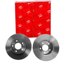 Begrenztes Angebot 2X TRW BREMSSCHEIBEN 284mm VOLL VORNE PASSEND FÜR MERCEDES-BENZ C-KLASSE