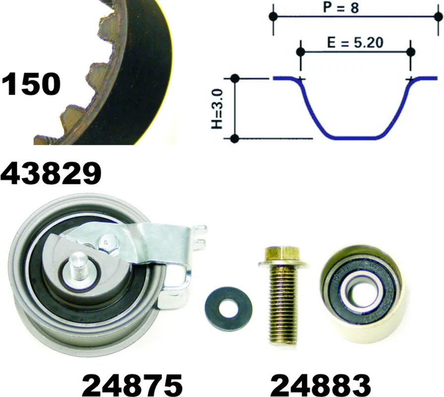 Sonderangebot Zahnriemensatz, Satz, AUDI, SEAT, SKODA, VW