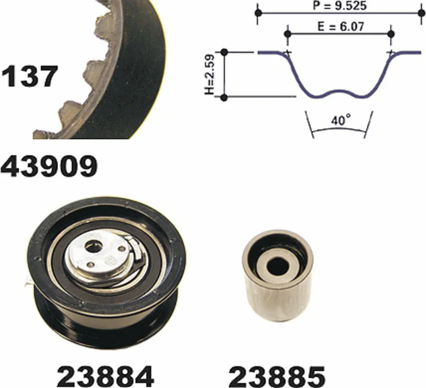 Zahnriemensatz, Satz, FORD, SEAT, VW Billig