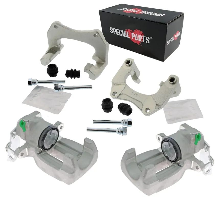 Preisreduziert Bremssattel-Satz + Bremssattelhalter-Satz, HA, VW Passat V6 (W8), Audi S6 (nur Quattro, 4M, 1KW)