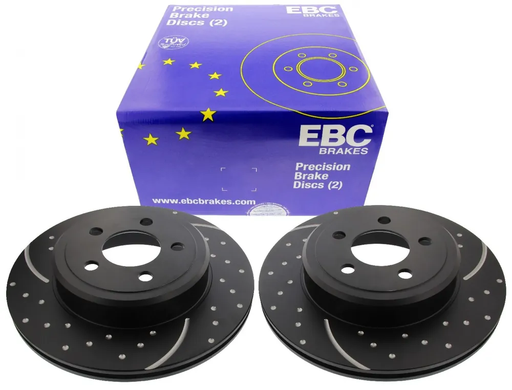 EBC-Bremsscheiben, Turbo Groove Disc Black (2-teilig), HA, Chrysler Kracherpreis