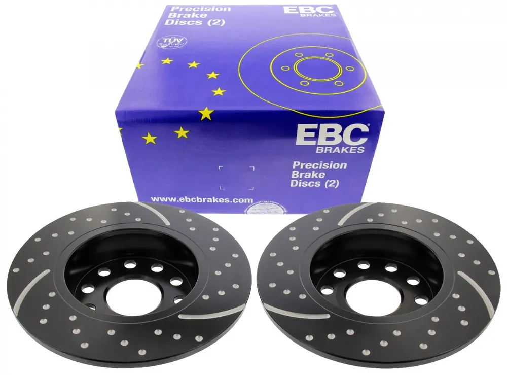 EBC-Bremsscheiben, Turbo Groove Disc Black (2-teilig), HA, Audi, Seat, Skoda, VW Top-Preis