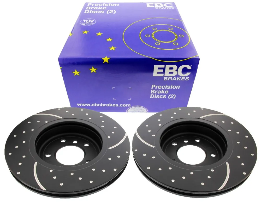 EBC-Bremsscheiben, Turbo Groove Disc Black (2-teilig), VA, BMW Z4, 3 Highlight