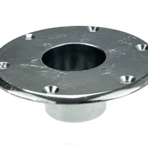 Zertifiziert Rosette für Stahlrohr Tischsäule, chrom