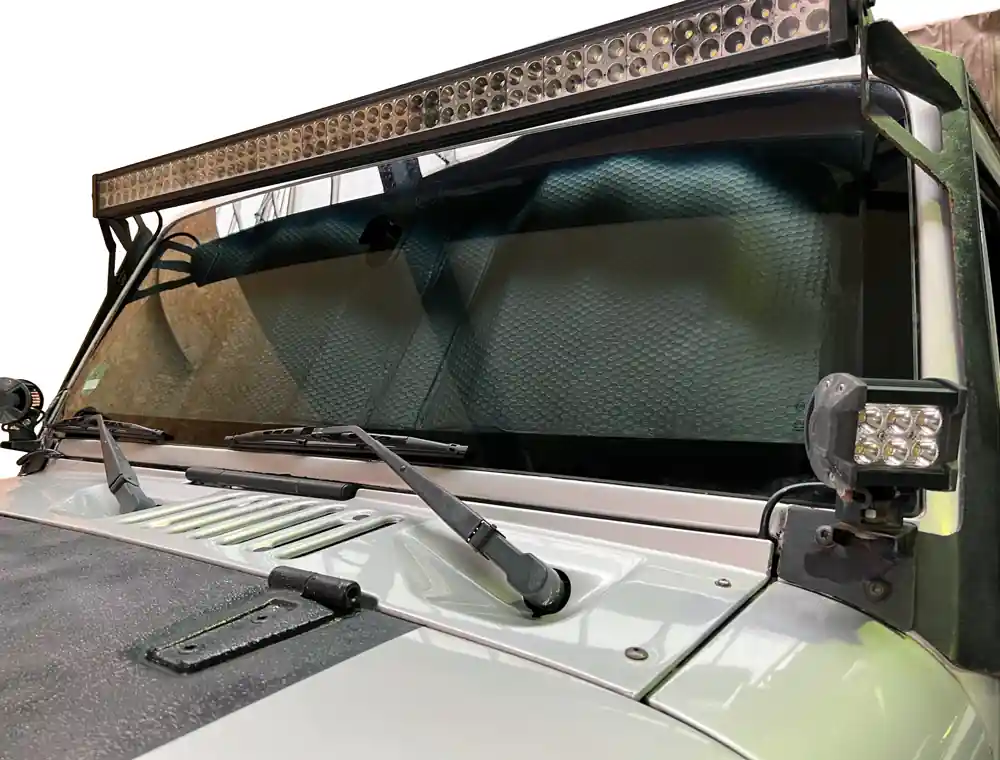 Thermomatte, für Jeep Wrangler JK + JL, Frontscheibe Markenware