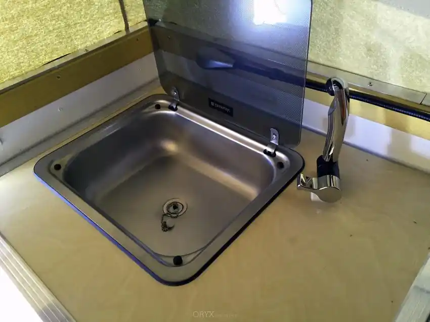 Dometic Edelstahl Spülbecken, 410 x 335 mm Markenprodukt