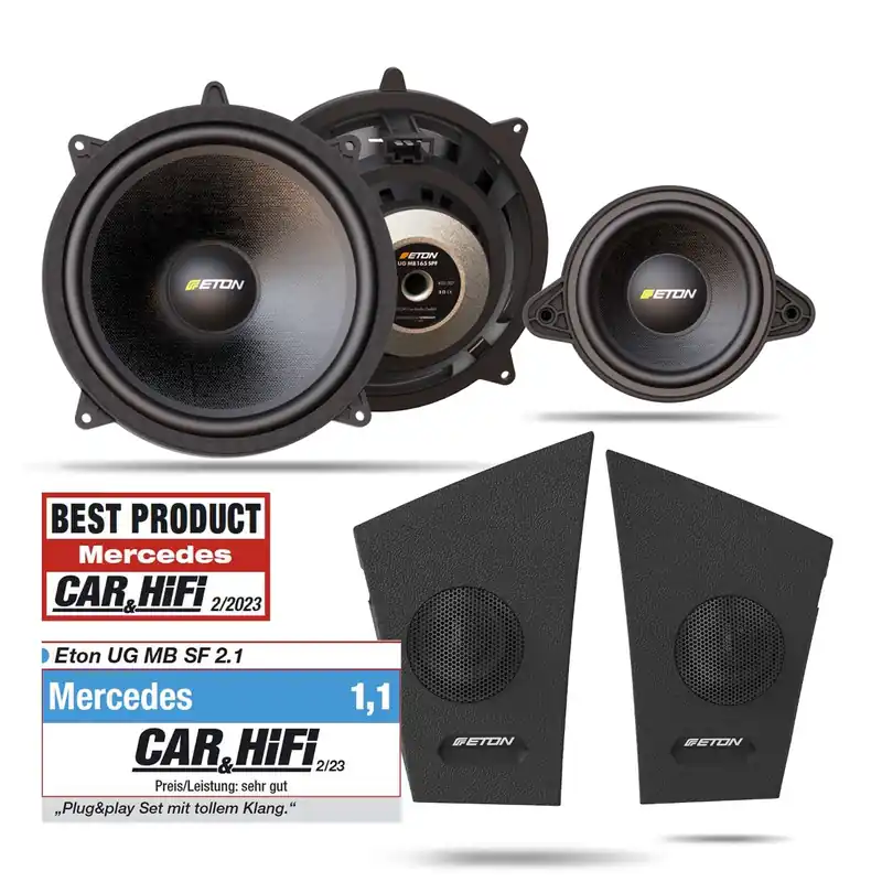 Eton UG MB SF2.1 Plug & Play Frontsystem inklusive Center für Mercedes Benz Sprinter 907 Echt