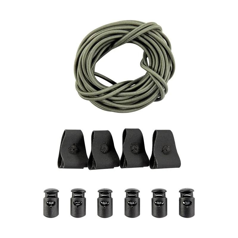 TT BUNGEE CORD TAB SET, oliv, 6 Meter Expressversand