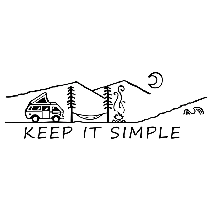 Versand Am Gleichen Tag Aufkleber "Keep it simple"