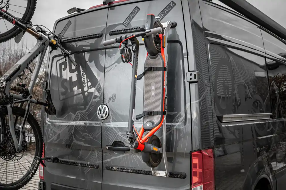 PUSHrack E-Scooter-Träger vertikal, für einen E-Scooter Preisknaller