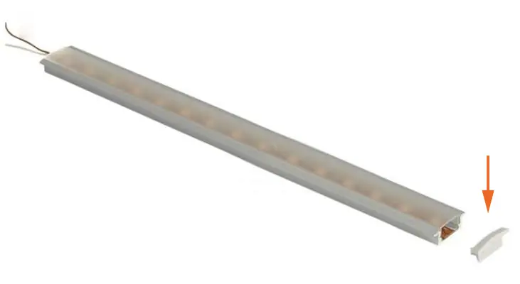 Carbest Endkappen für Aluminium-LED-Profil, flache Version, 2 Stück Expressversand