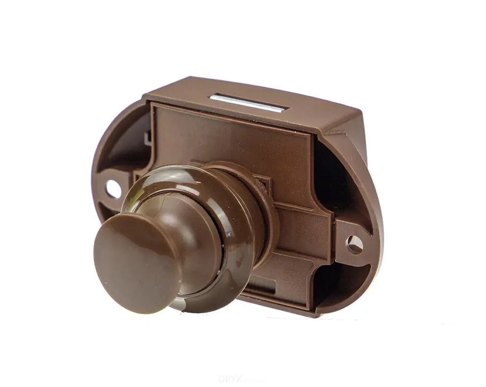 Bestseller Push Lock-Möbelschloss, braun
