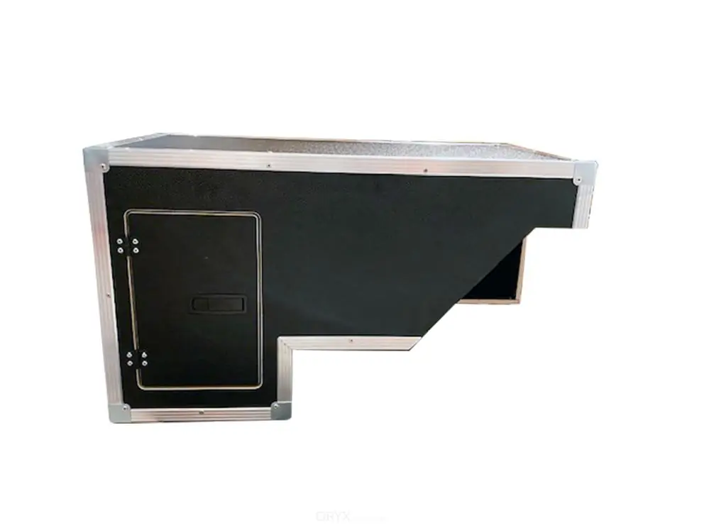 Top-Seller Einbauschrank, schwarz, vorne, links, für Defender 110