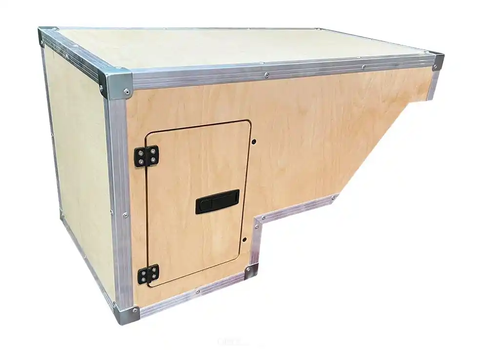 Schnäppchen Einbauschrank, vorne, links, Natur geölt, für Defender 110