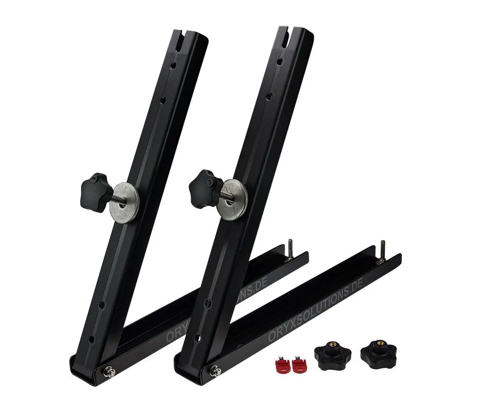 Kracherpreis Satz Sandblechhalter, klappbar, schwarz gepulvert