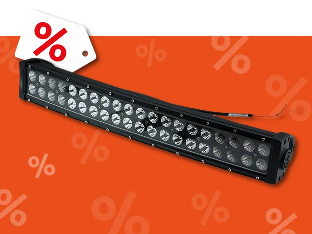 Bestseller LED-Bar Arbeitsscheinwerfer Curved 120W, schwarz, ca. 546 mm