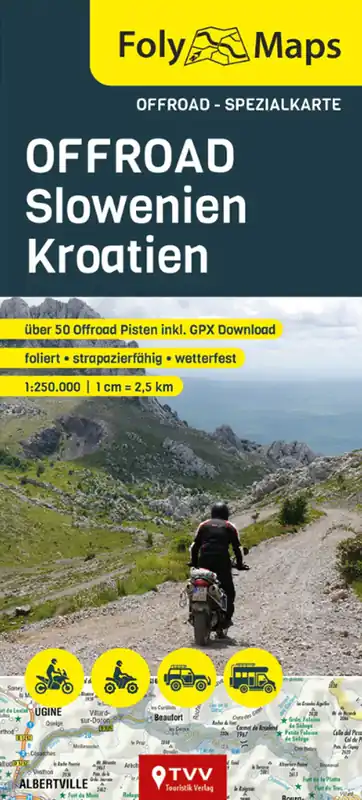 Jetzt Kaufen FolyMaps OFFROAD Karte Slowenien / Kroatien