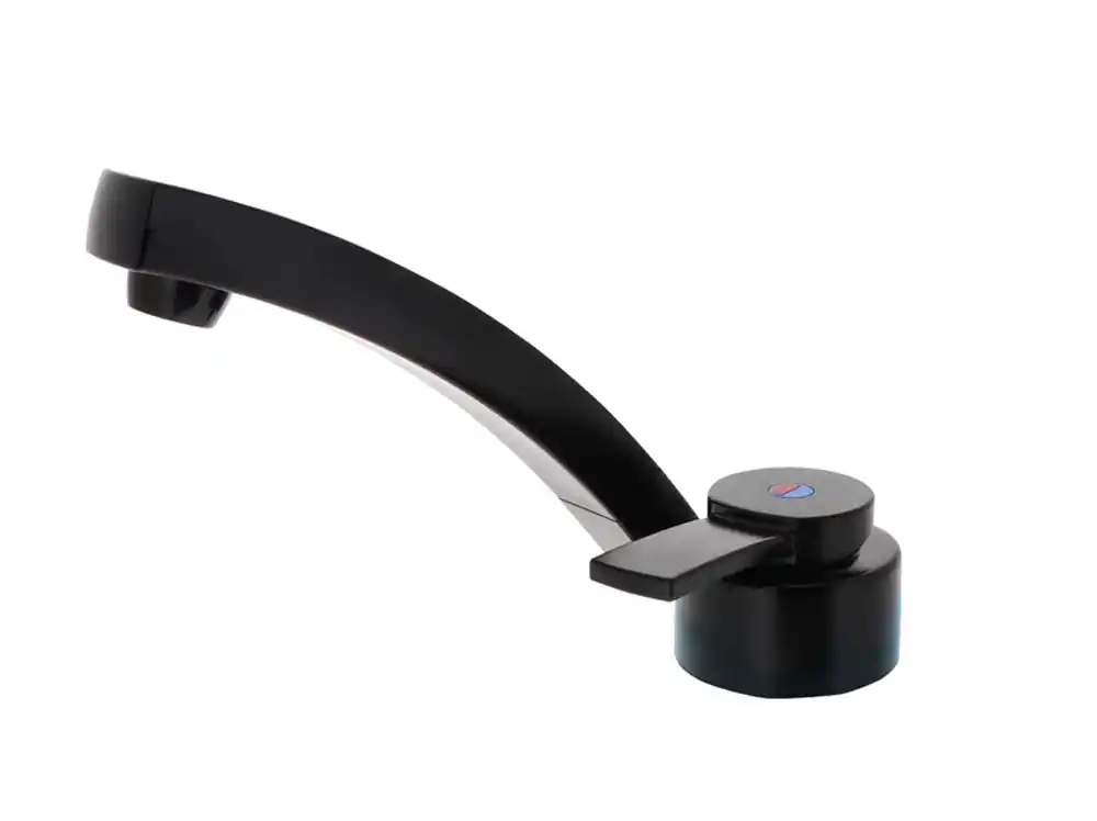 Saisonangebot Klappbarer Wasserhahn / Einhebelmischer „FLORENZ KOMPAKT“, schwarz matt