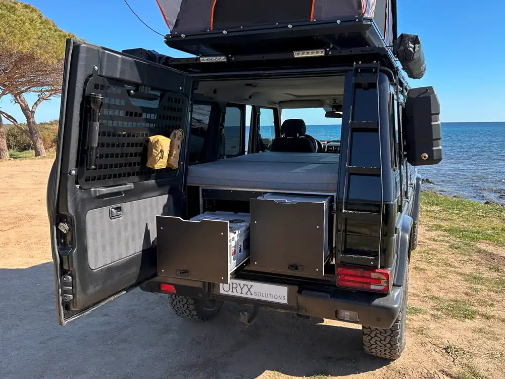 Möbel-Innenausbau-System „FUCHS“, für Mercedes Benz G Geprüft