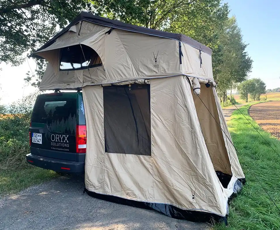 Dachzelt ORYX "Overland", beige, 320x140x130cm, inklusive Vorzelt Angebot