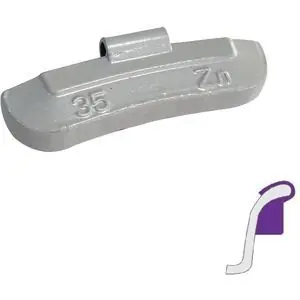 Neue Ware Generic Stahlfelgengewichte 35 g