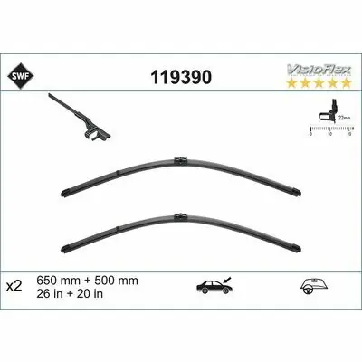 Geprüft SWF ORIGINAL VISIOFLEX SET