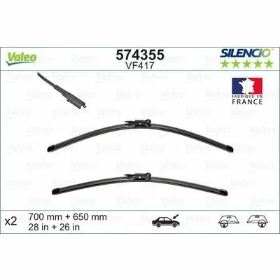 Valeo SILENCIO FLAT BLADE SET Sale