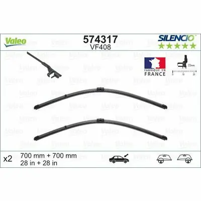 Valeo SILENCIO FLAT BLADE SET Günstig