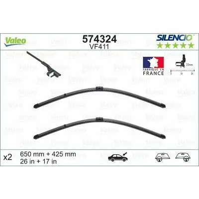 Online Kaufen Valeo SILENCIO FLAT BLADE SET