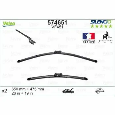 Valeo SILENCIO FLAT BLADE SET Must-Have