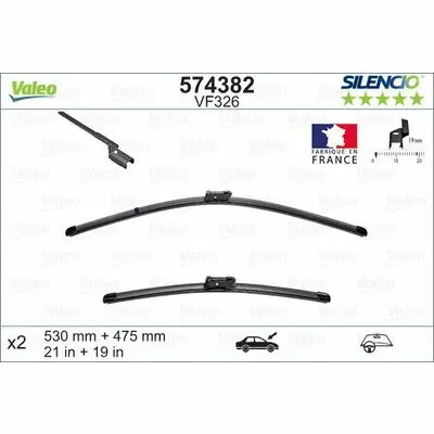 Neue Ware Valeo SILENCIO FLAT BLADE SET