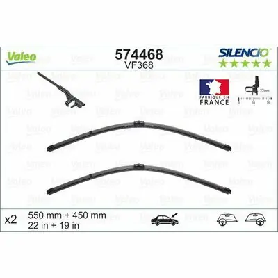 Valeo SILENCIO FLAT BLADE SET Super-Preis